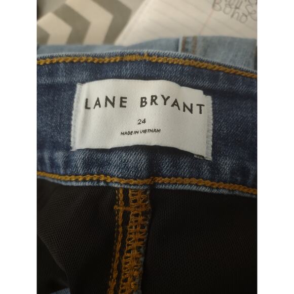 Lane Bryant High Rise Tighter Tummy Straight Leg Jeans 24 Classic Normcore - Picture 4 of 9